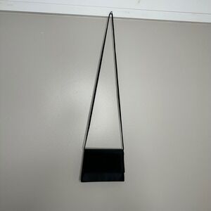 La Regale Women's LTD Black Pleated‎ Satin Evening Clutch Handbag Bag 90's